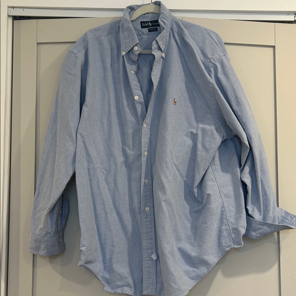 Ralph Lauren Men's Sky Blue Button Down Shirt